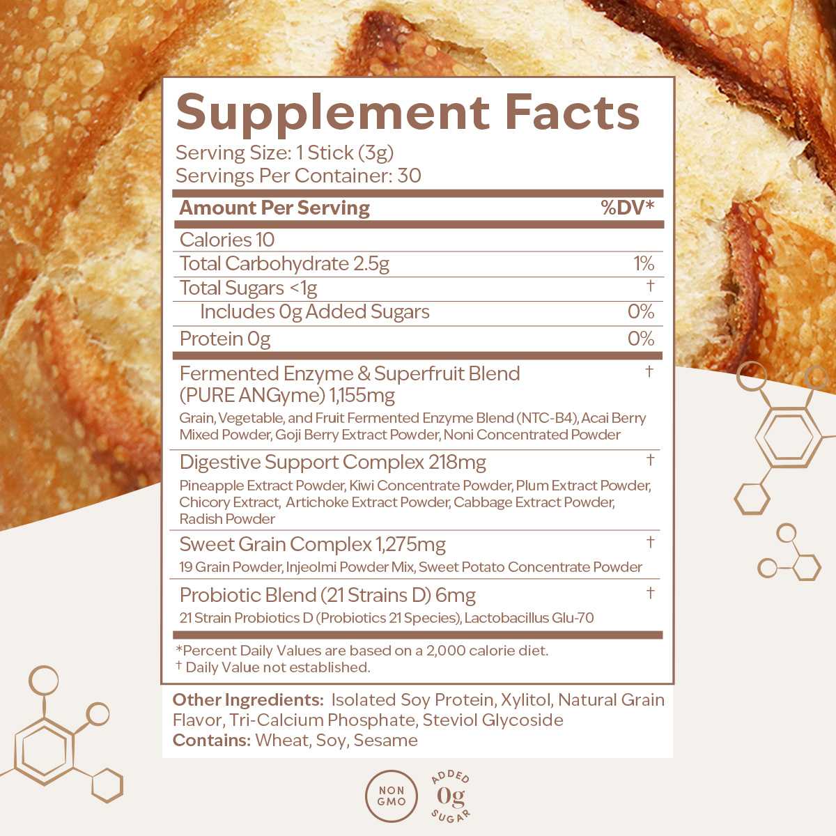 purezyme supplement facts. digestive enzymes. amylase. protease. gut health. effective digestive supplement. livepure.