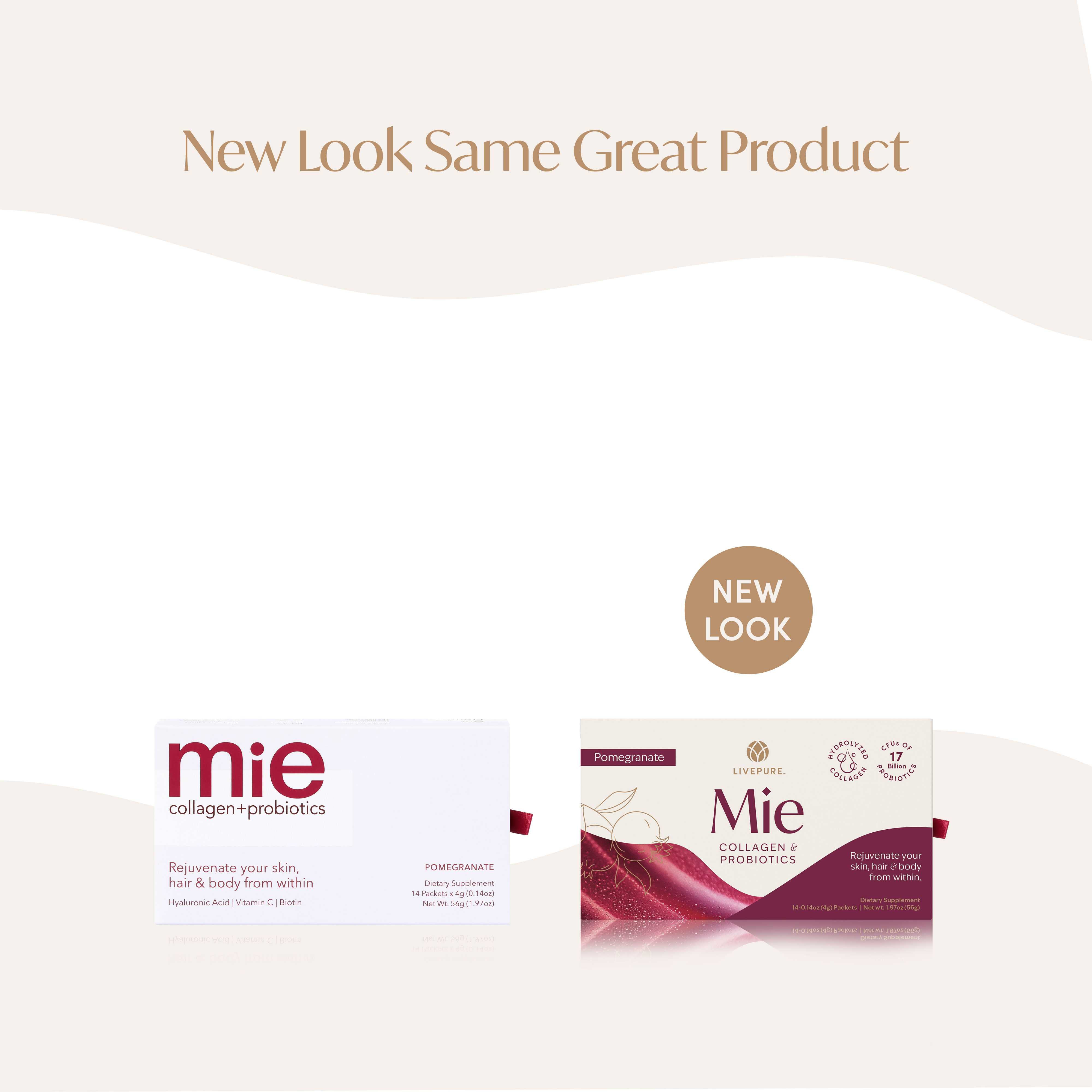 livepure mie collagen and probiotics