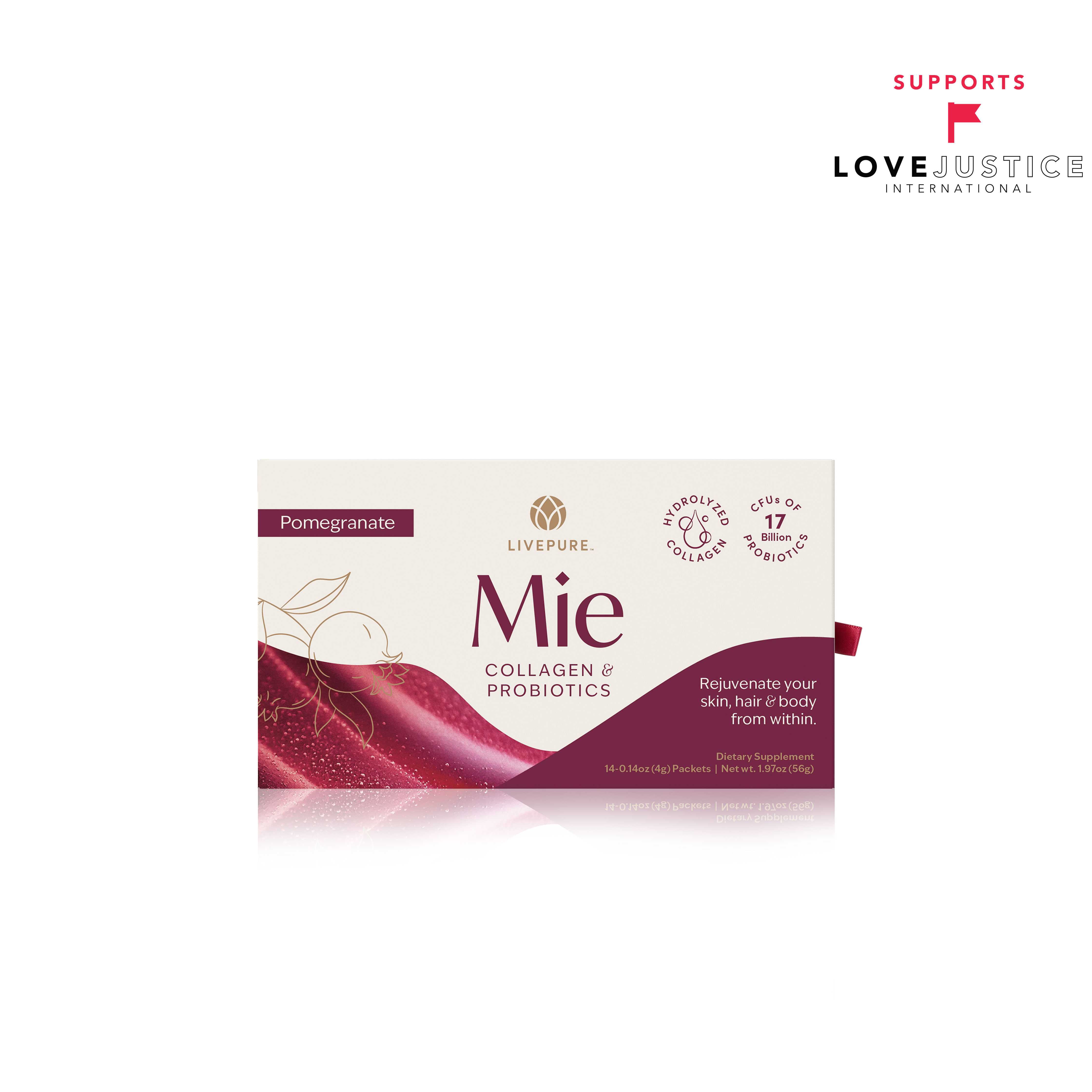 livepure mie collagen and probiotics