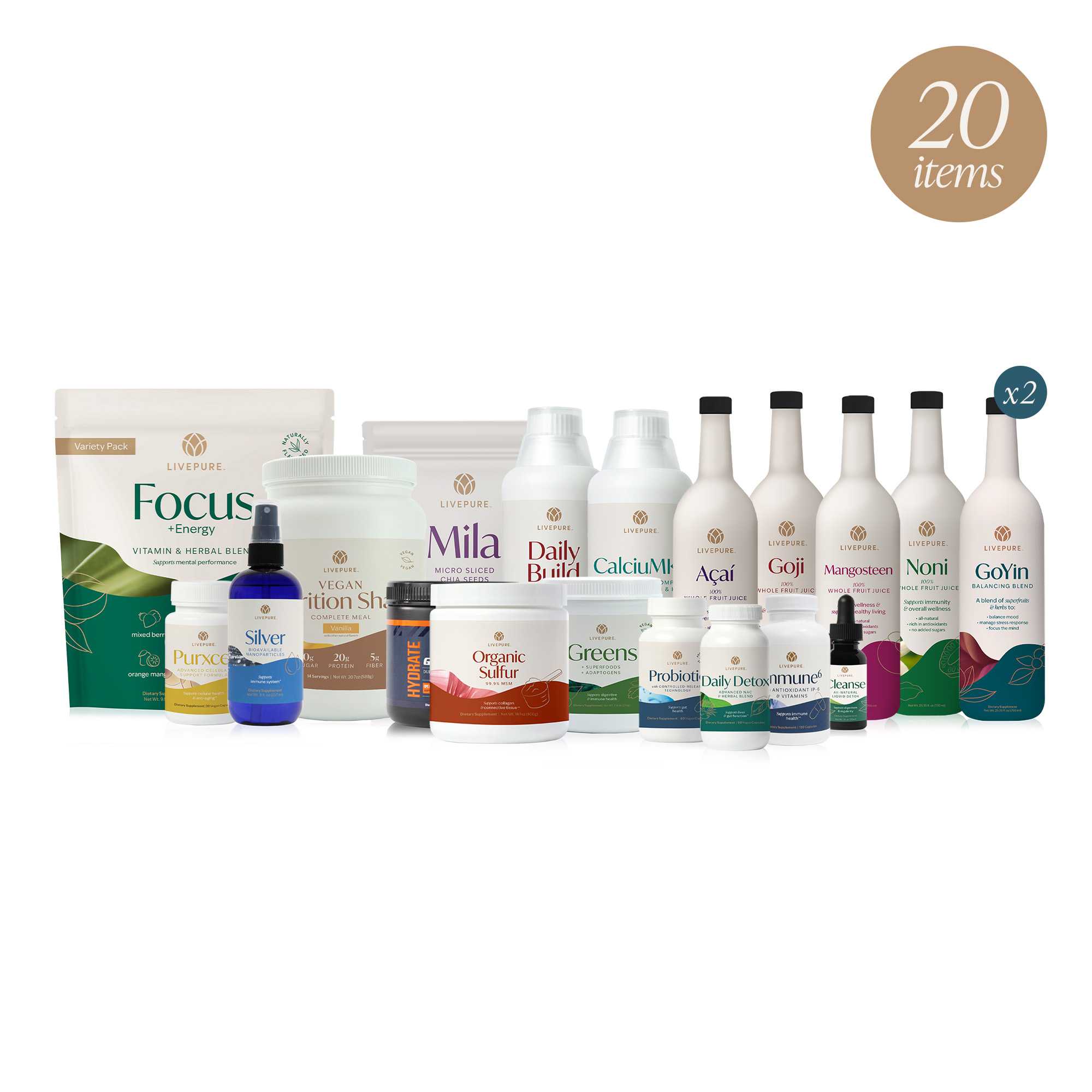 pure fire pack. immune resiliency pack. livepure.com