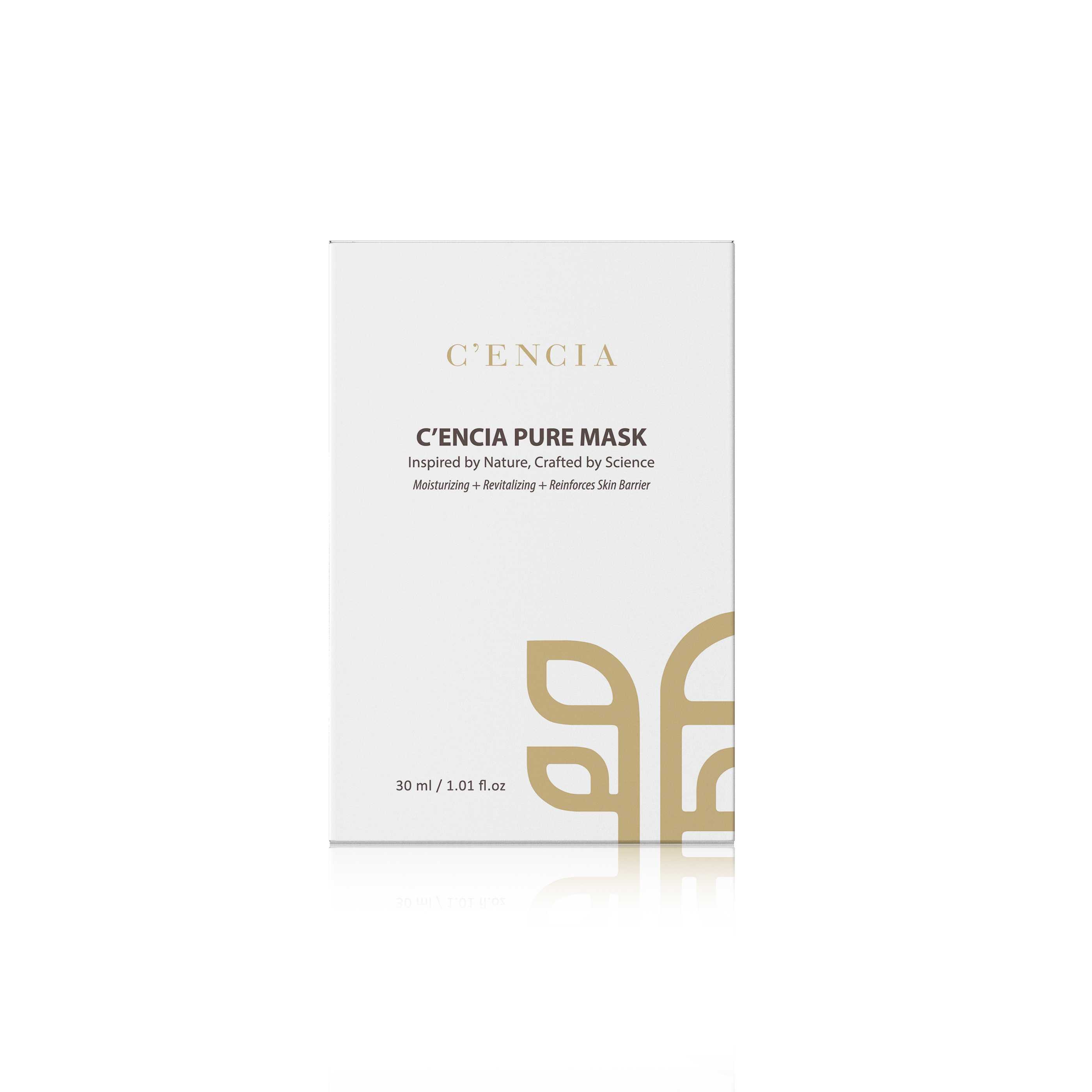 C'ENCIA PURE Mask, sheet mask, super hydration with peptides