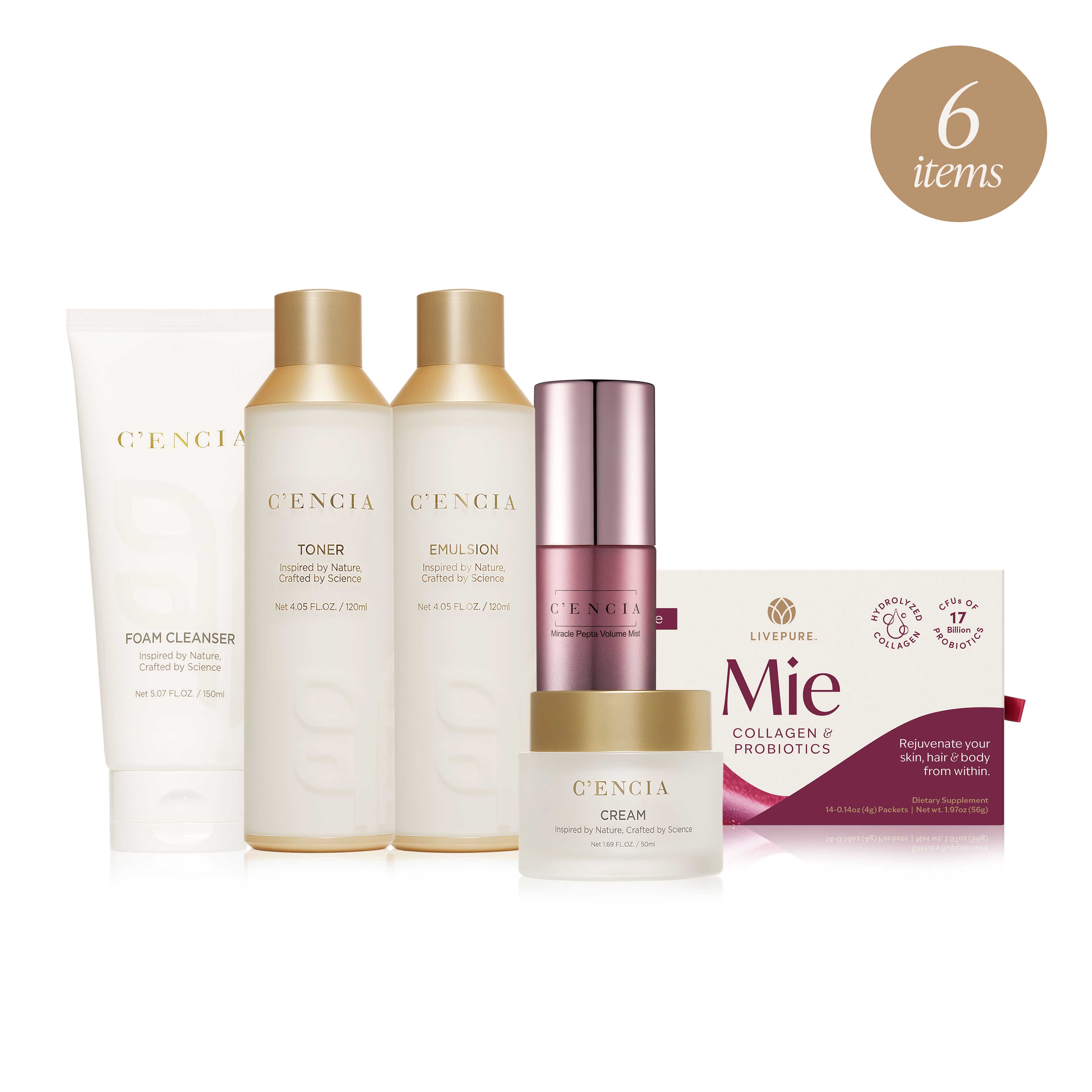 Inside & Out Beauty Bundle. Skincare and probiotics pack. livepure.com