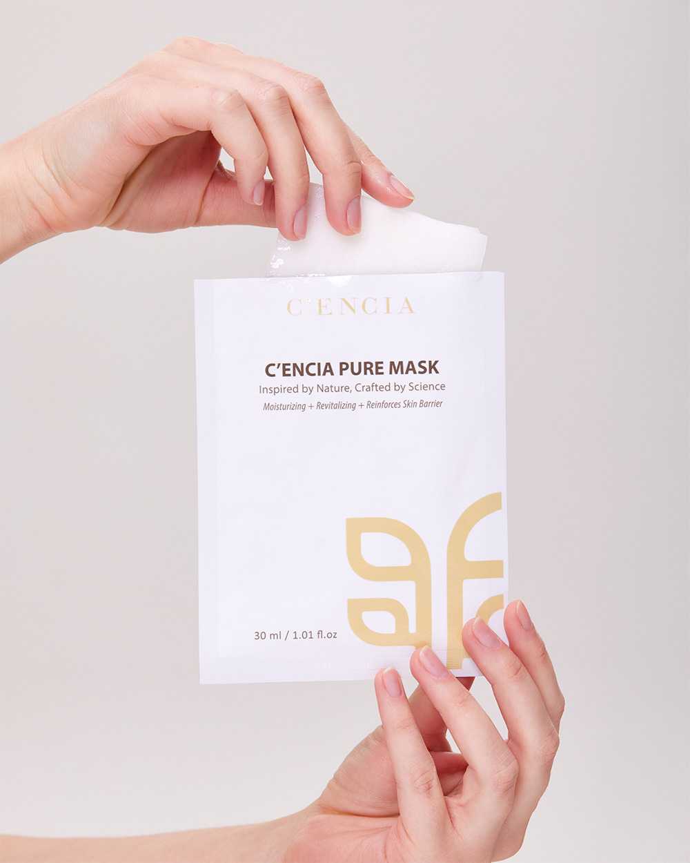 C'ENCIA PURE Mask, sheet mask, super hydration with peptides