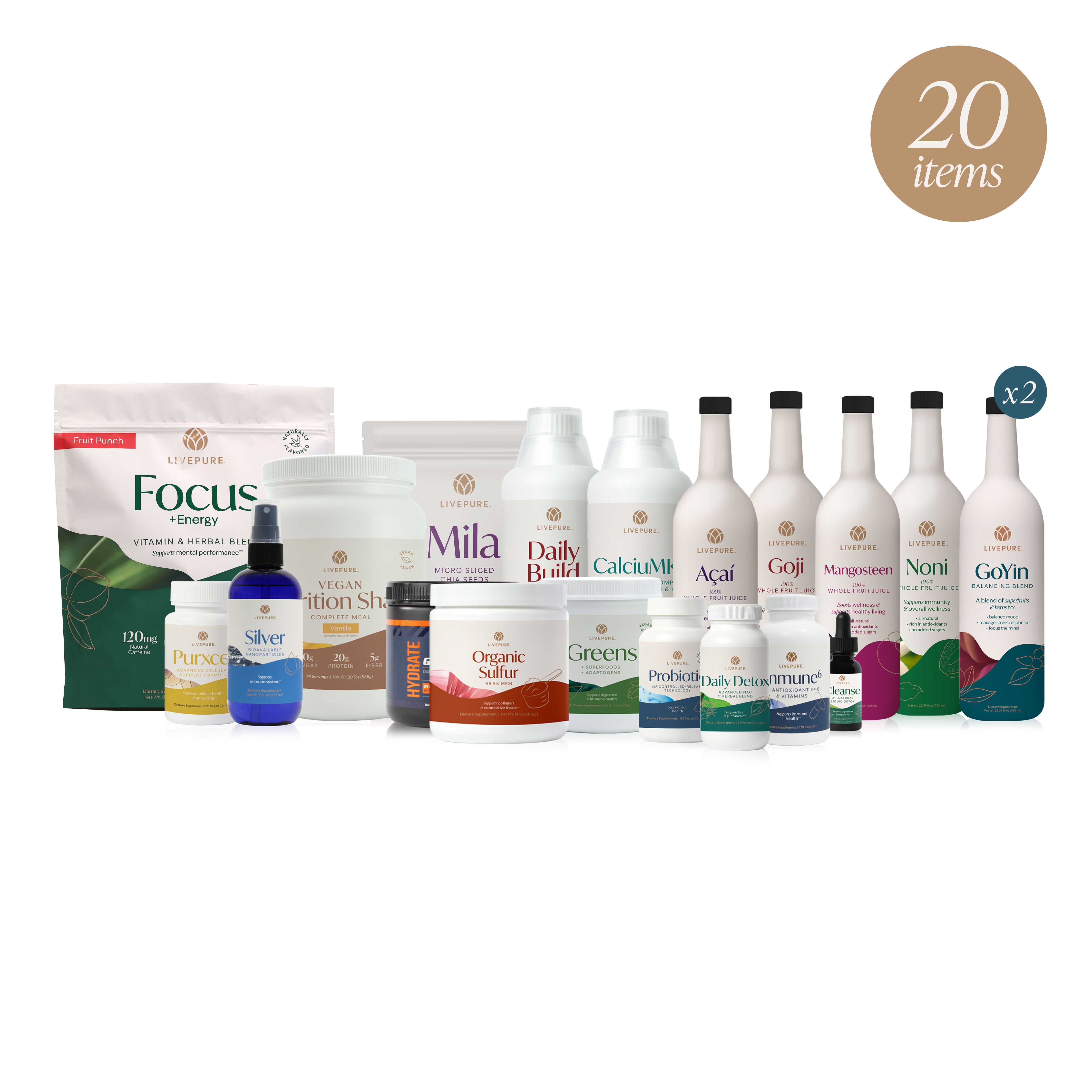 pure fire pack. immune resiliency pack. livepure.com