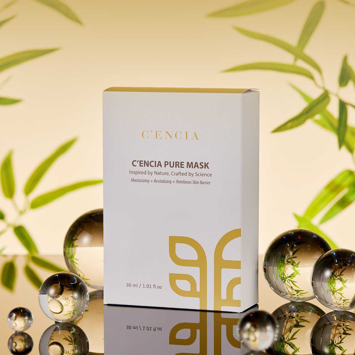 C'ENCIA PURE Mask, sheet mask, super hydration with peptides